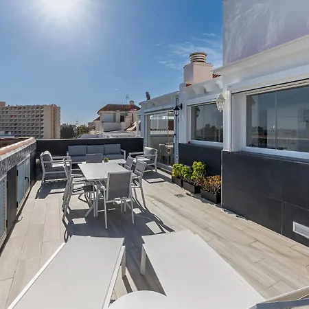 Puerto Benalmadena And Carihuela, Attic Views With Pool, Parking, Terrace * Τορρεμολίνος