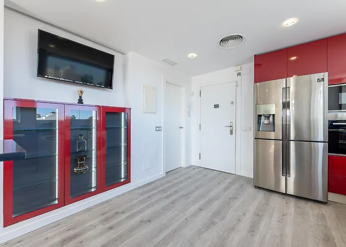 Puerto Benalmadena And Carihuela, Attic Views With Pool, Parking, Terrace Apartment