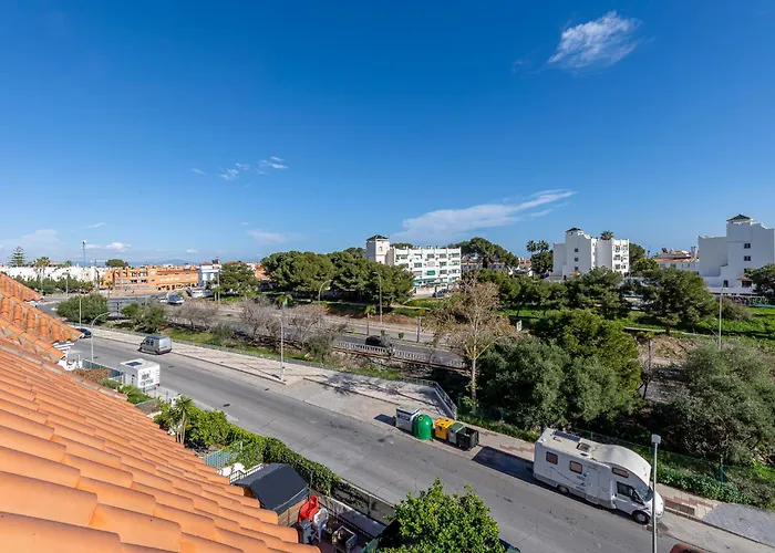 Puerto Benalmadena And Carihuela, Attic Views With Pool, Parking, Terrace Apartment *